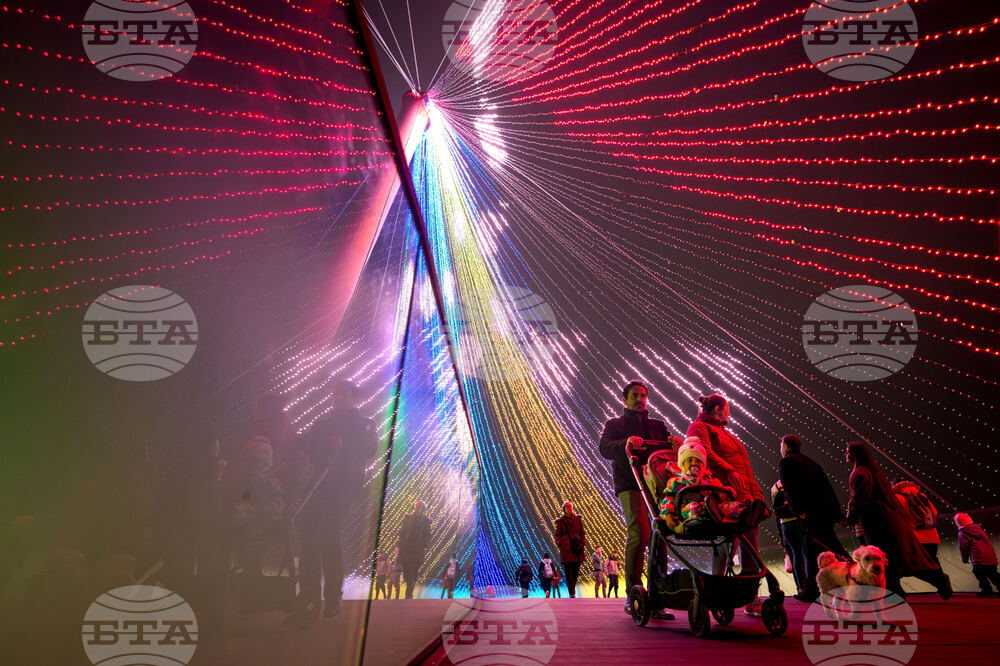 APTOPIX Romania Christmas Fair Holiday Lights