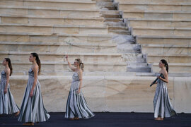 Greece Olympics Milan Cortina Flame