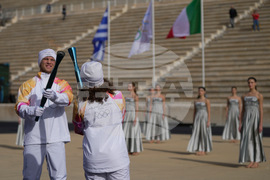 Greece Olympics Milan Cortina Flame