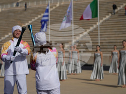 Greece Olympics Milan Cortina Flame