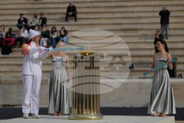 Greece Olympics Milan Cortina Flame