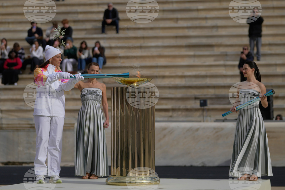 Greece Olympics Milan Cortina Flame