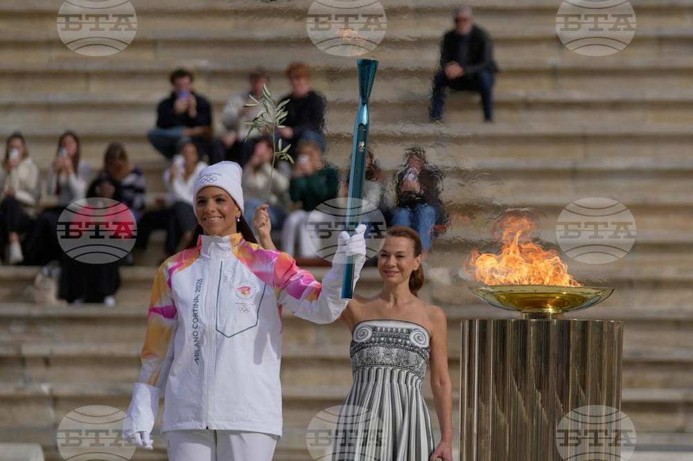 Greece Olympics Milan Cortina Flame