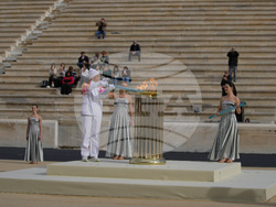 Greece Olympics Milan Cortina Flame