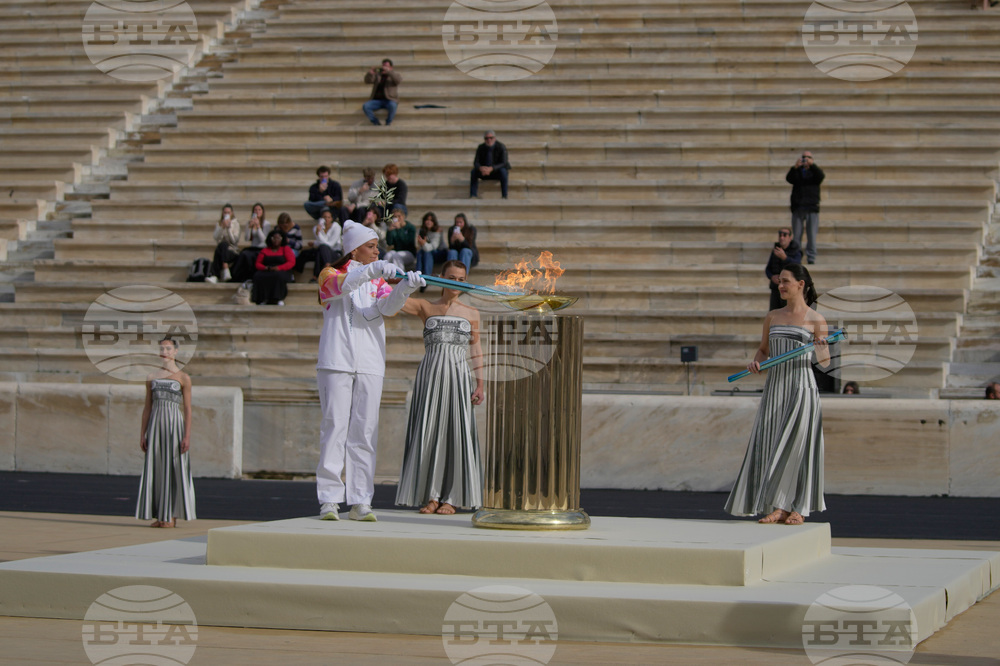 Greece Olympics Milan Cortina Flame