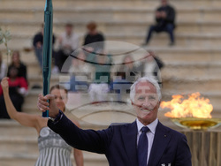 Greece Olympics Milan Cortina Flame