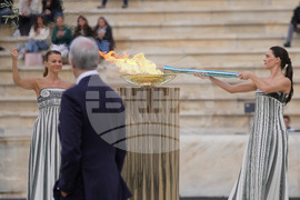 Greece Olympics Milan Cortina Flame