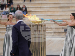 Greece Olympics Milan Cortina Flame