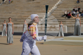 Greece Olympics Milan Cortina Flame