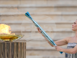 APTOPIX Greece Olympics Milan Cortina Flame