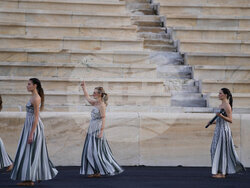 Greece Olympics Milan Cortina Flame