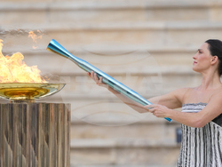 Greece Olympics Milan Cortina Flame