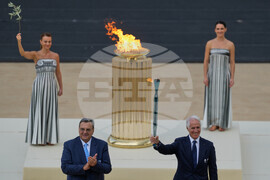 Greece Olympics Milan Cortina Flame