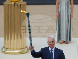 Greece Olympics Milan Cortina Flame