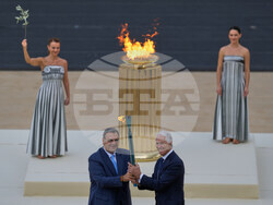 Greece Olympics Milan Cortina Flame