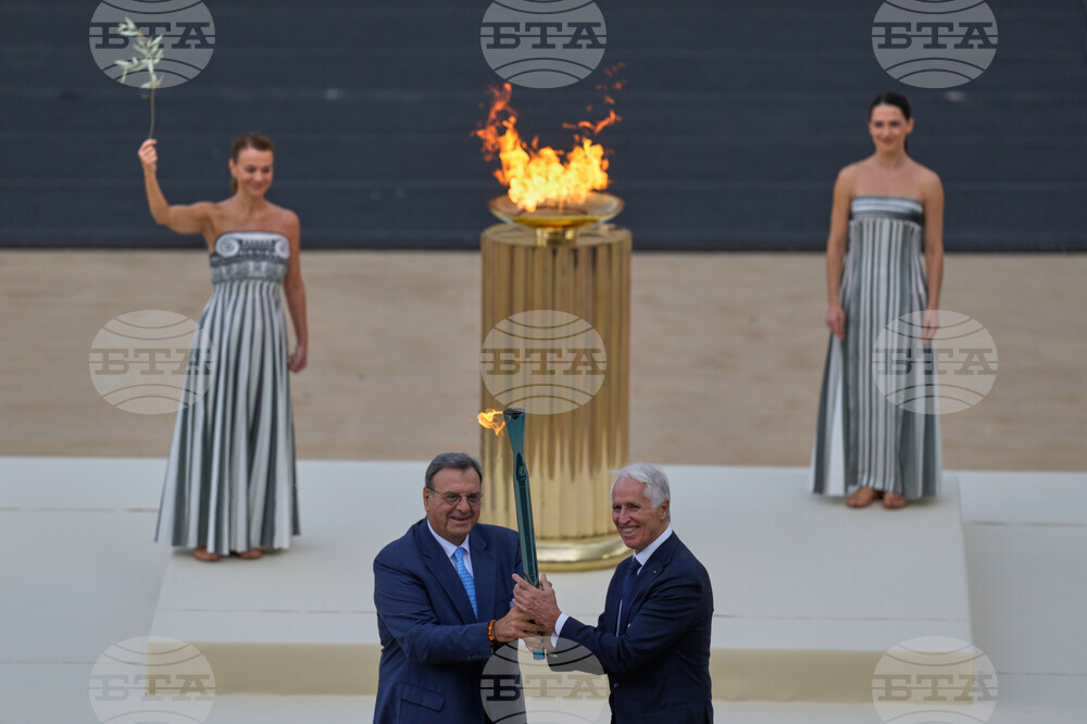 Greece Olympics Milan Cortina Flame