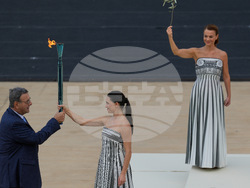 Greece Olympics Milan Cortina Flame