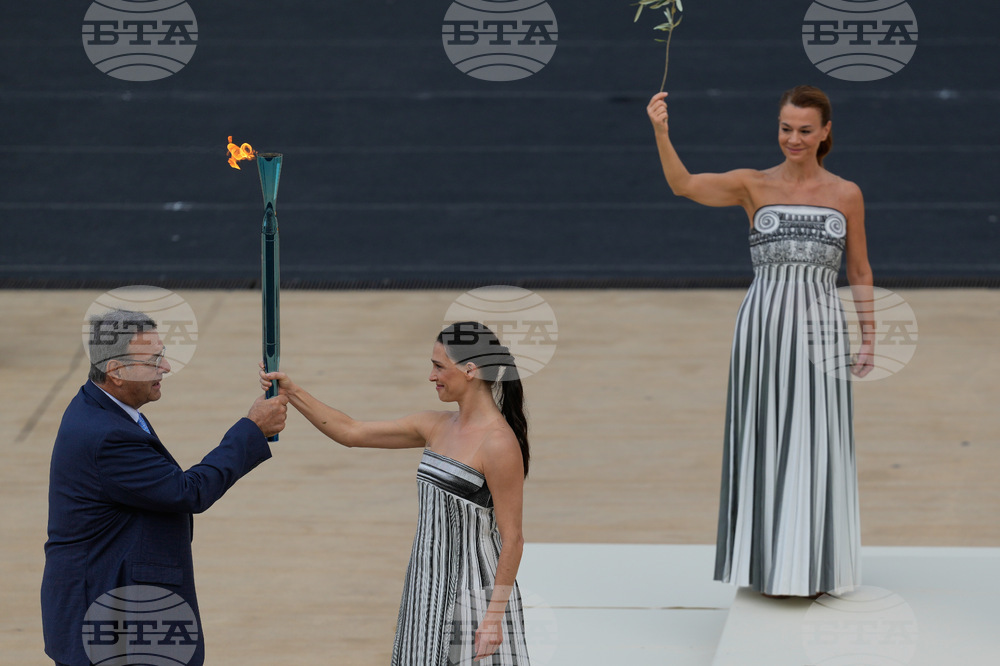 Greece Olympics Milan Cortina Flame