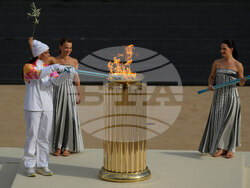 Greece Olympics Milan Cortina Flame