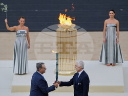 Greece Olympics Milan Cortina Flame