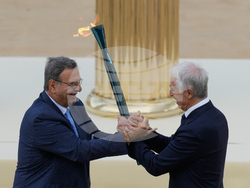 Greece Olympics Milan Cortina Flame