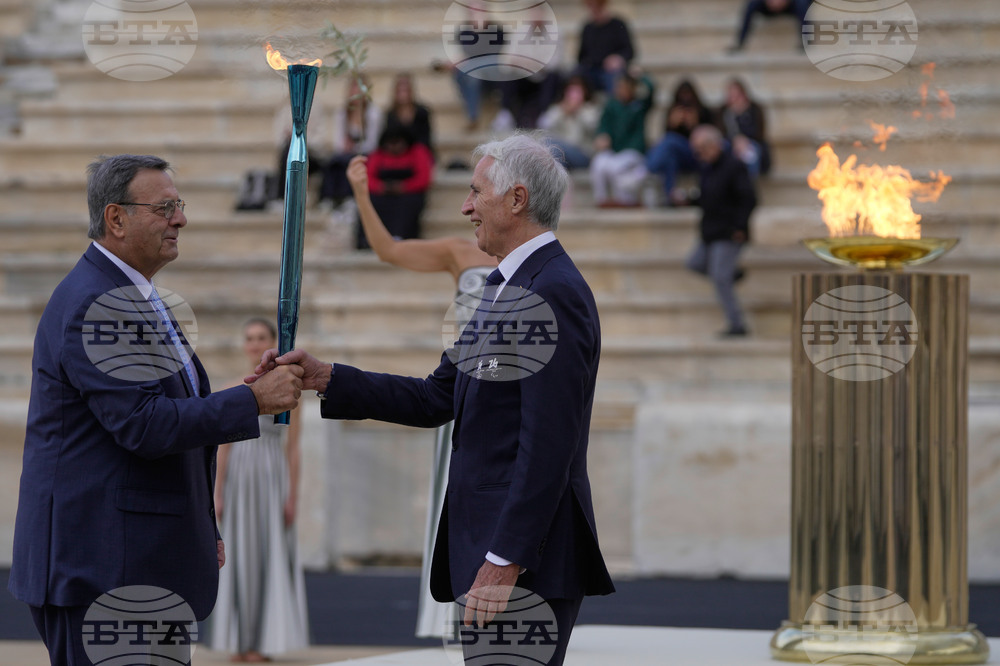 Greece Olympics Milan Cortina Flame