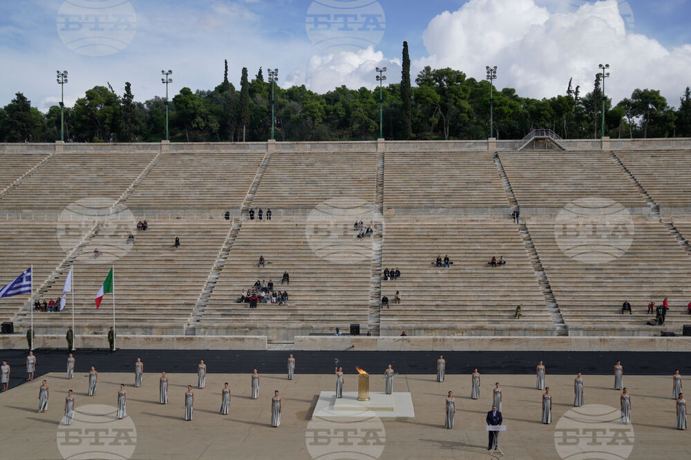 Greece Olympics Milan Cortina Flame