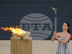 APTOPIX Greece Olympics Milan Cortina Flame