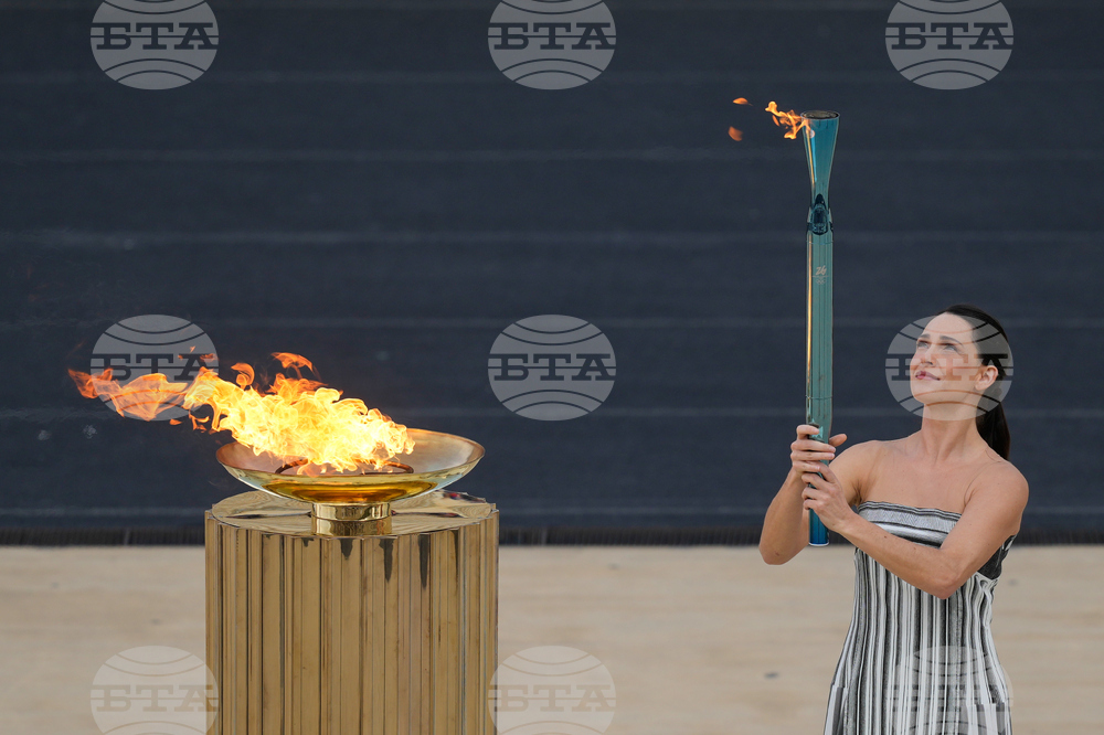 APTOPIX Greece Olympics Milan Cortina Flame