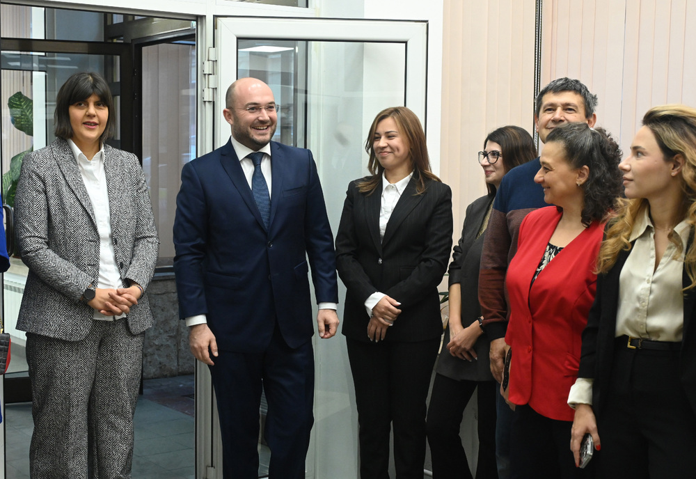 Министър Георгиев и европейският главен прокурор г-жа Кьовеши откриха офиса на европейските делегирани прокурори в България 
