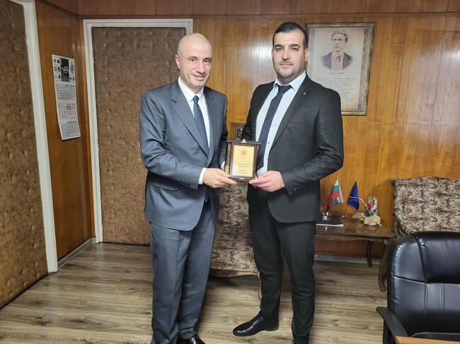 Сигурността в пограничния район обсъдиха на среща в Хасково генералният консул на Турция в Пловдив и директорът на Областната дирекция на МВР