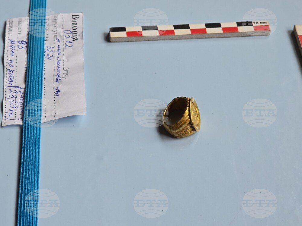 Видин - Антична Бонония - златен пръстен - находка