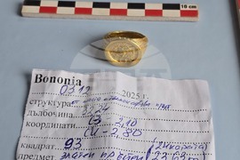 Видин - Антична Бонония - златен пръстен - находка