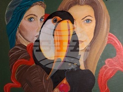 Филип Нигохосян подрежда първа самостоятелна изложба. Снимка: Авторът