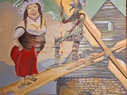 Филип Нигохосян подрежда първа самостоятелна изложба. Снимка: Авторът