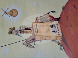 Филип Нигохосян подрежда първа самостоятелна изложба. Снимка: Авторът