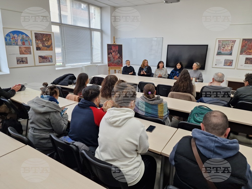 Копия на средновековни икони и стенописи на тема грях предизвикаха интереса на преподаватели и студенти във Великотърновския университет