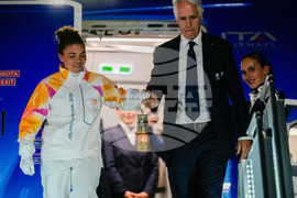 Italy Olympics Milan Cprtina Flame