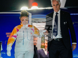 Italy Olympics Milan Cortina Flame