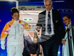 Italy Olympics Milan Cortina Flame