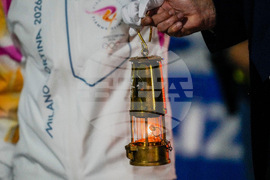 Italy Olympics Milan Cortina Flame