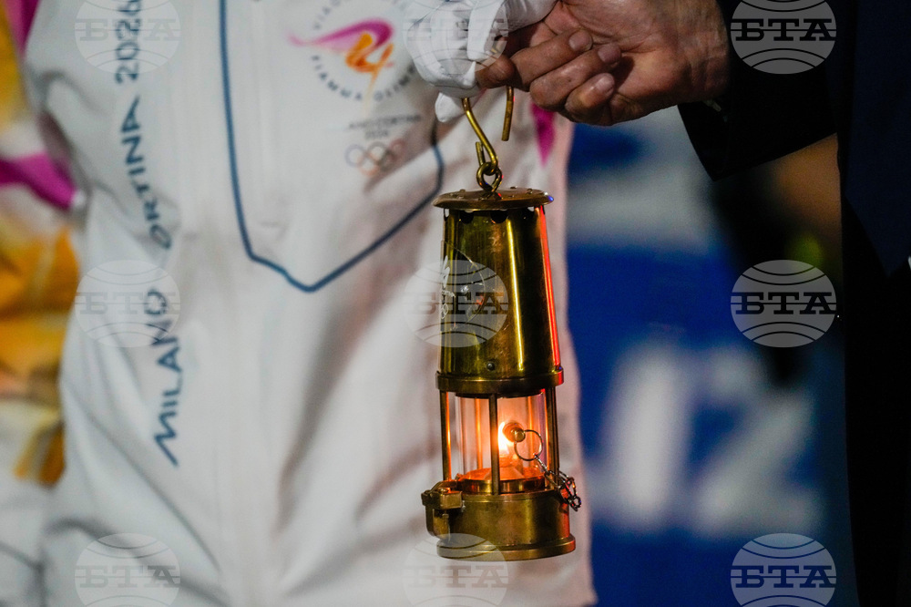 Italy Olympics Milan Cortina Flame