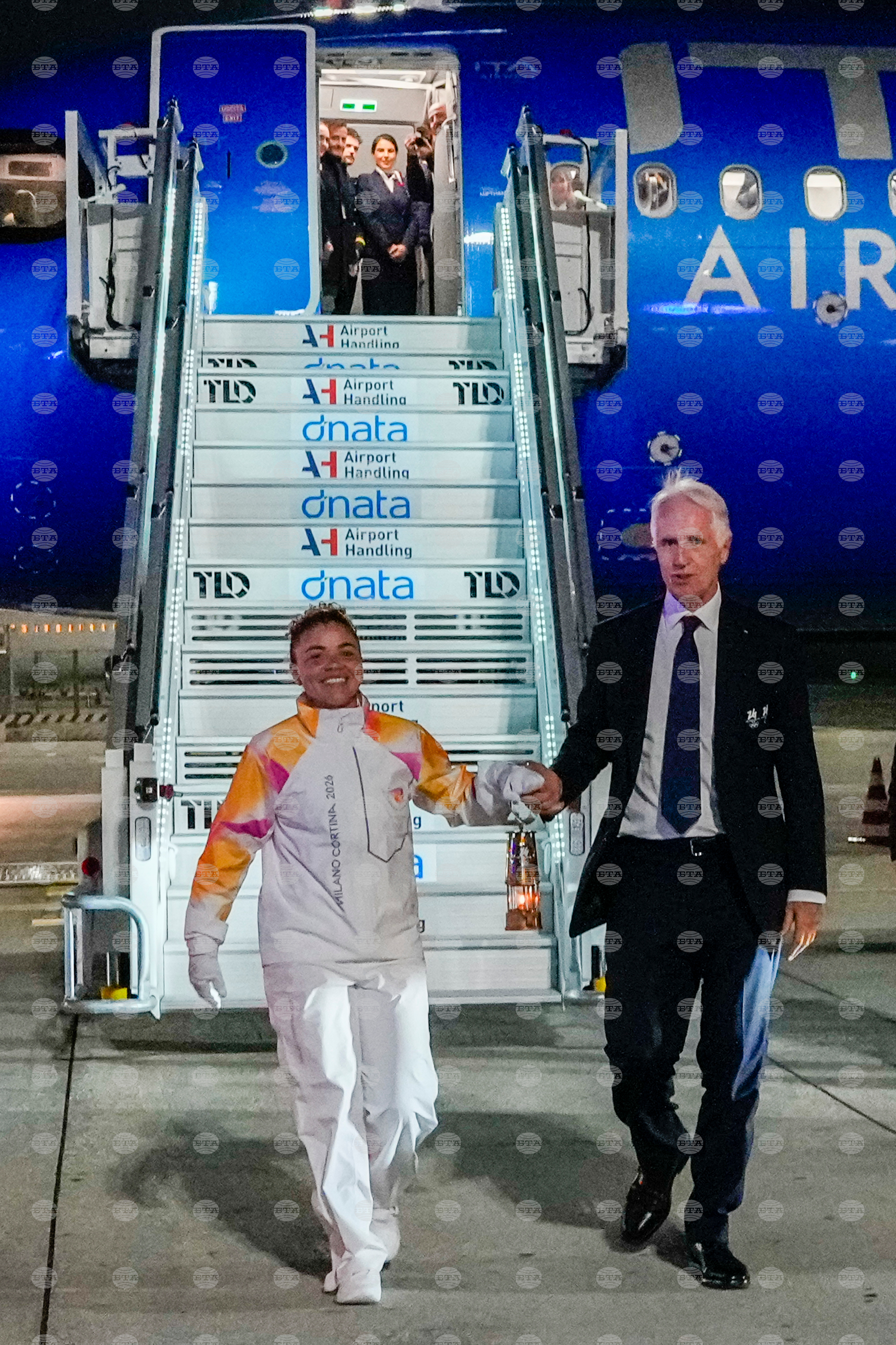 Italy Olympics Milan Cortina Flame