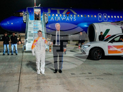 Italy Olympics Milan Cortina Flame