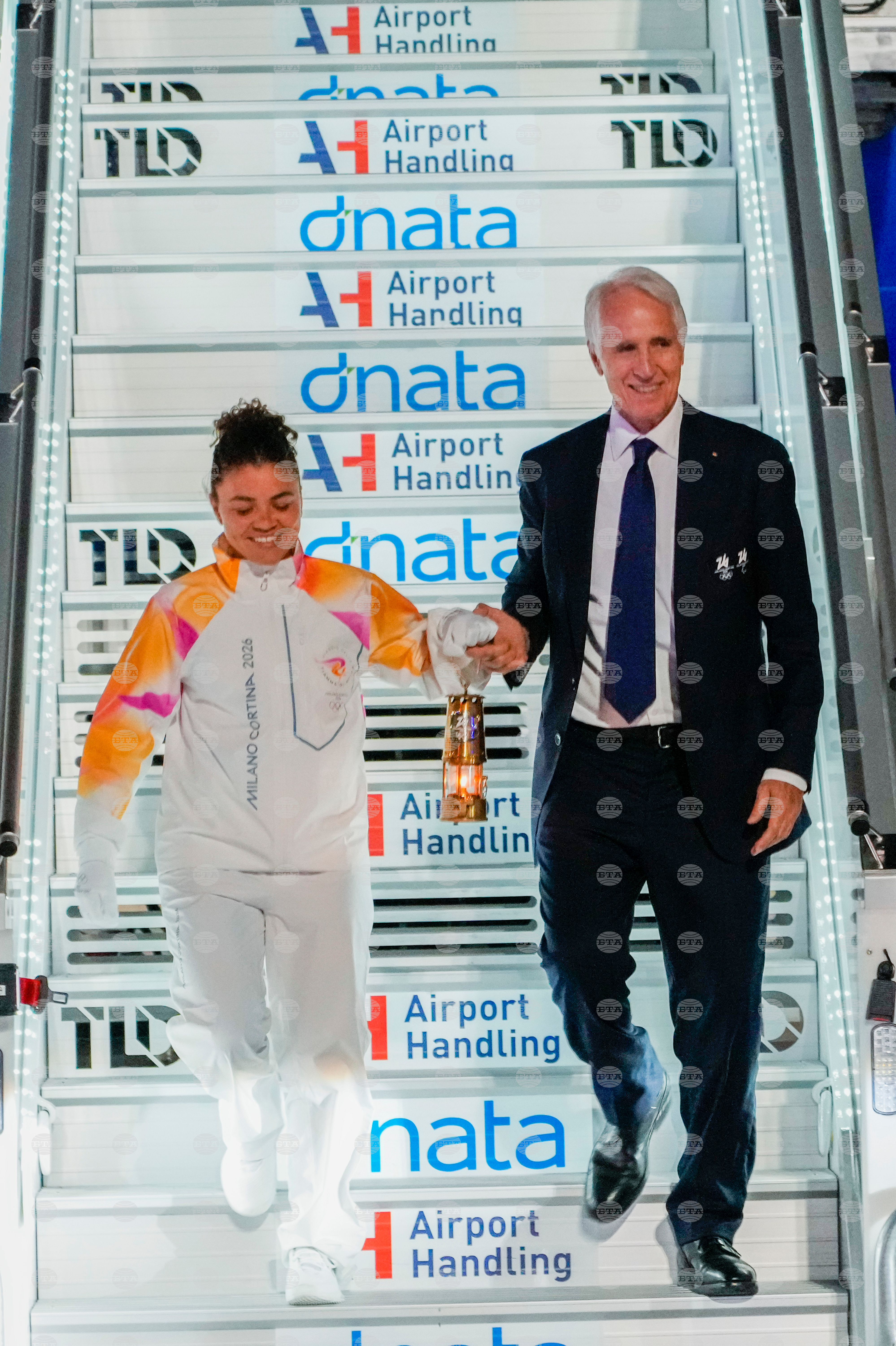 Italy Olympics Milan Cortina Flame