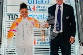 Italy Olympics Milan Cortina Flame