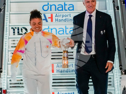 Italy Olympics Milan Cortina Flame