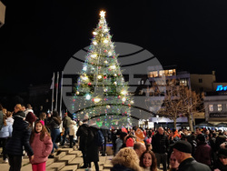 Русе - коледна елха - празнични светлини