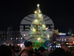 Русе - коледна елха - празнични светлини