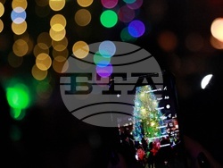 Русе - коледна елха - празнични светлини